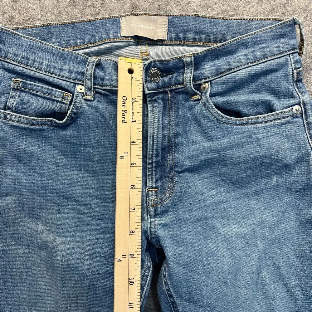 Everlane Jeans Womens Size 28 Skinny Mid Rise Light Blue Stretch Denim‎